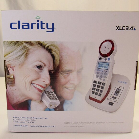 Clarity XLC3.4+ DECT Extra Loud Big Button Speakerphone with Talking Caller ID - Picture 2 of 11